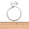 304 Stainless Steel Panther Chain Bracelets for Women BJEW-R027-07P-5
