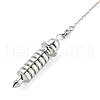 Brass Dowsing Pendulum Big Pointed Bullet Pendants KK-H491-09P-2