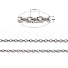 Tarnish Resistant 304 Stainless Steel Cable Chains CHS-K002-33-2
