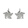 Tarnish Resistant Unisex 304 Stainless Steel Stud Earrings EJEW-E254-03P-1