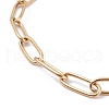 Vacuum Plating 304 Stainless Steel Paperclip Chain Bracelets BJEW-I295-15G-2