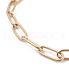 PVD Vacuum Plating 304 Stainless Steel Paperclip Chain Bracelets BJEW-I295-15G-2