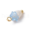 Flower Acrylic Charms PALLOY-JF03588-12-5