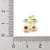 Brass Micro Pave Cubic Zirconia Pendants KK-Z101-06G-03-3