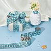 Polyester Jacquard Flower Ribbons OCOR-WH0082-141C-6