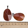 Natural Carnelian Pendants G-C140-06F-3