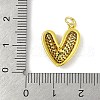 Brass Micro Pave Cubic Zirconia Pendants KK-B114-03G-3