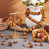 Olycraft 700Pcs 7 Styles Round Natural Wood Beads WOOD-OC0003-67-5