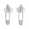 Non-Tarnish 304 Stainless Steel Stud Earrings Findings EJEW-Z017-02P-1
