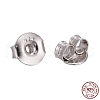 Anti-Tarnish Rhodium Plated 925 Sterling Silver Ear Nuts STER-K167-041P-5