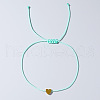 Brass Heart Beaded Bracelets NJ7538-1-1