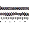 Electroplated Natural Lava Rock Beads Strands G-A234-F02-01E-4