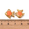 304 Stainless Steel Enamel Pendants STAS-Q363-01B-G-3
