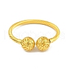 Hollow Round Brass Open Cuff Bangles BJEW-Z074-04G-2