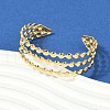 304 Stainless Steel Cuff Bangles for Women BJEW-Z097-07G-2