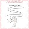 DELORIGIN 2Pcs 2 Styles Anti-Tarnish Stainless Steel Mini Hollow Column Perfume Bottle Necklaces NJEW-DR0001-02A-2