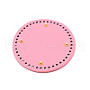 PU Leather Knitting Crochet Bags Nail Bottom Shaper Pad DIY-WH0199-20C-2