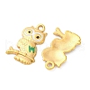 304 Stainless Steel Enamel Pendants STAS-B085-23G-2