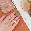 Beebeecraft 8Pcs 2 Colors Brass Ear Nuts FIND-BBC0003-58-3