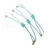 3Pcs 3 Styles Gemstone Braided Bead Bracelets BJEW-JB11146-03-5