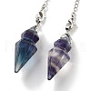 Natural Fluorite Pointed Dowsing Pendulums G-K338-12P-07-2