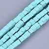 Spray Painted Non-magnetic Synthetic Hematite Beads Strands G-T116-22-08-1