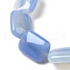 Natural Striped Agate/Banded Agate Beads Strands G-B137-B01-01D-4