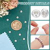 BENECREAT 8Pcs Sterling Silver Beads STER-BC0002-48A-S-3