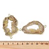 Dyed Natural Druzy Agate links G-R012-05G-07-3