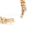 Cubic Zirconia Link Bracelet with Golden Brass Curb Chains BJEW-C055-06I-G-3