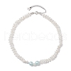 Shell Pearl Bead Beaded Necklaces NJEW-JN04946-4