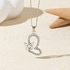Alloy Crystal Rhinestone Pendant Necklaces FS-WG6A3E6-11-1