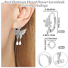 Beebeecraft 20Pcs Brass Leverback Earring Findings FIND-BBC0003-19P-2