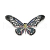 Butterfly Rhinestone Brooch Pin JEWB-A034-04P-01-1