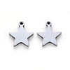 Tarnish Resistant 304 Stainless Steel Charms STAS-N092-50-2