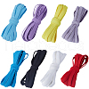 Gorgecraft 40 Yards 8 Colors Flat Polyester Non-slip Elastic Cord OCOR-GF0003-65-1