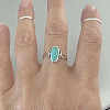 Alloy & Turquoise Finger Rings for Women FS-WG36F16-04-1