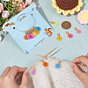 Flat Round Button Stitch Markers HJEW-AB00270-3