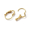 Brass Leverback Earring Findings KK-Z007-26C-2