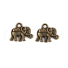 Vintage Elephant Charms PALLOY-ZN-47017-AB-FF-1