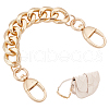 Aluminum Alloy Bag Extender Chains ALUM-WH0168-01LG-1