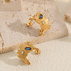 Stainless Steel C-Shaped Stud Earrings CG5154-2