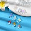 10Pcs Transparent Glass Pendants PALLOY-JF02944-2