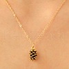 Fashionable Alloy Pinecone Pendant Necklaces for Women FS-WG44DA2-05-1