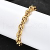304 Stainless Steel Cable Chain Bracelets for Women BJEW-Q050-01A-G-5