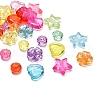 125Pcs 4 Style Transparent Acrylic Beads MACR-YW0001-60-4