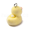 Flocky Resin Pendants FIND-S001-14P-2