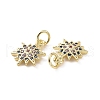 Brass Micro Pave Cubic Zirconia Charms KK-E068-VF163-3