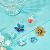 SUNNYCLUE 6Pcs 6 Style Handmade Luminous Lampwork Pendants LAMP-SC0001-19-5
