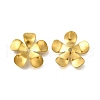 304 Stainless Steel Bead Caps STAS-B087-10G-G-1